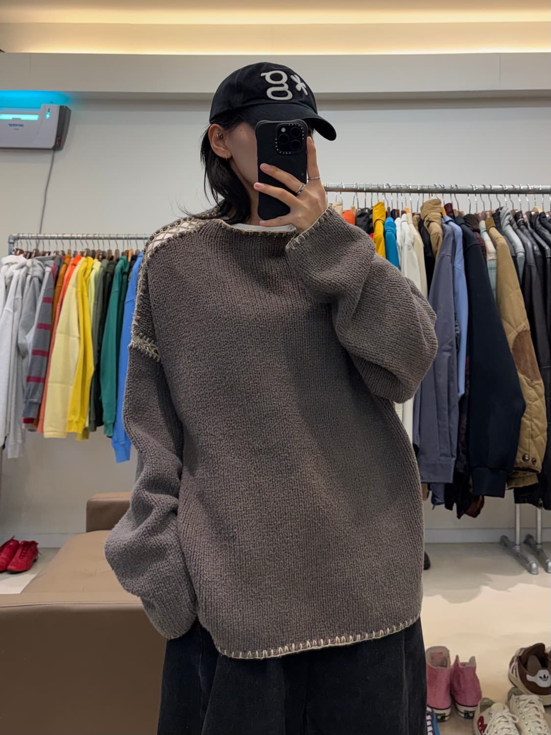 90s 돌체앤가바나 보트넥 스티치 니트 상품이미지5