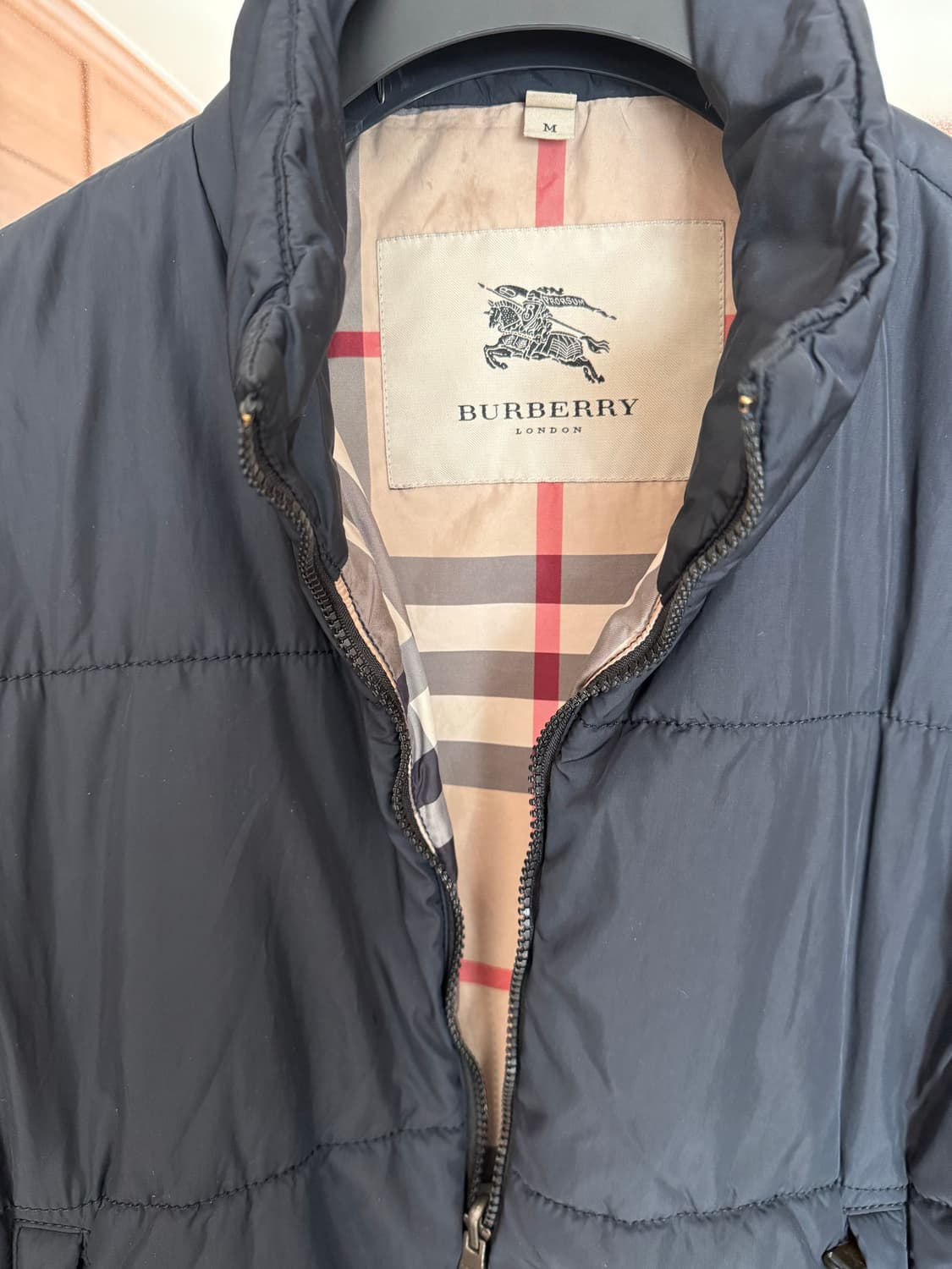 버버리 2 in 1 (필드자켓+오리털패딩), M 100-105 네이비 상품이미지5