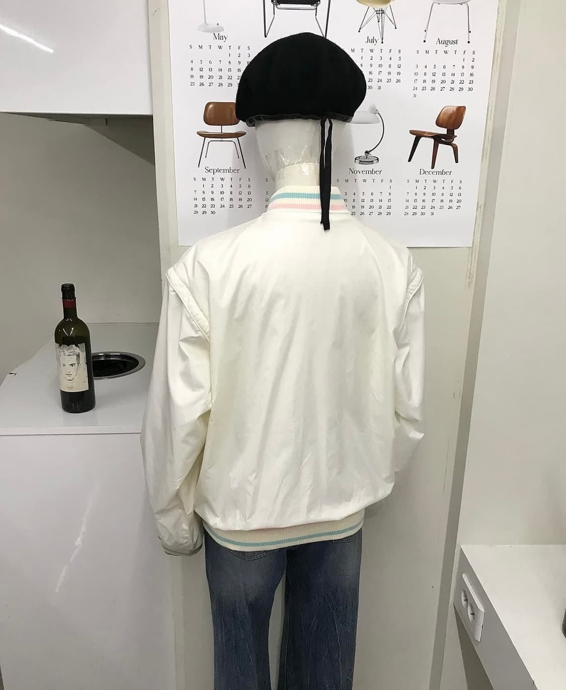 꾸레쥬 패치 로고 나일론 자켓 상품이미지10