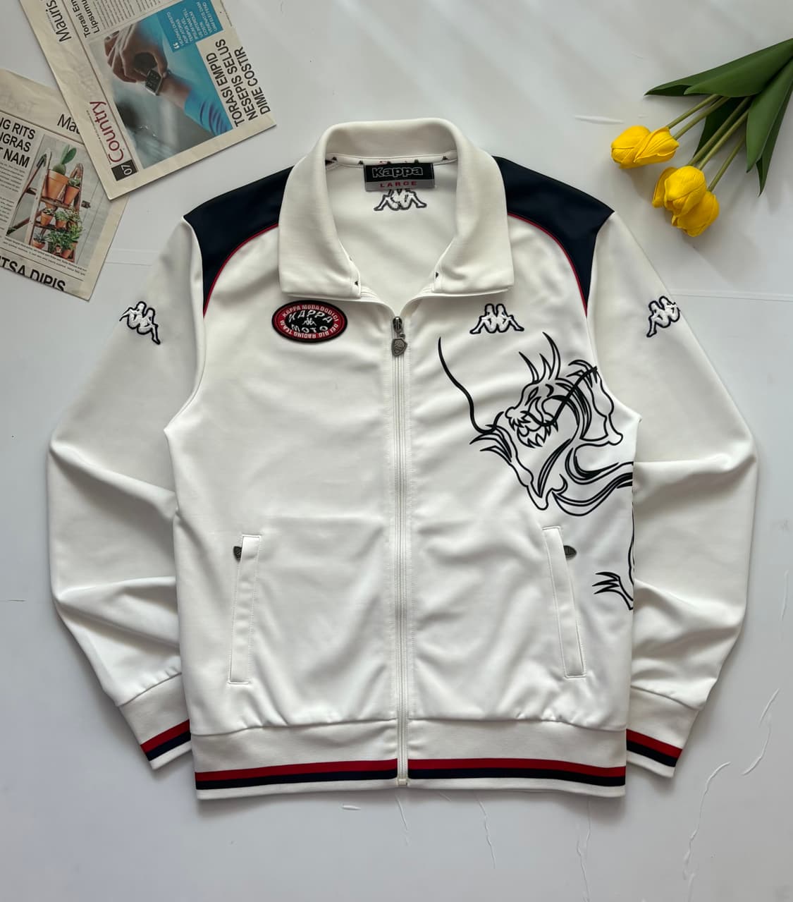 Kappa 카파 화이트 드래곤 트랙 져지  상품이미지2