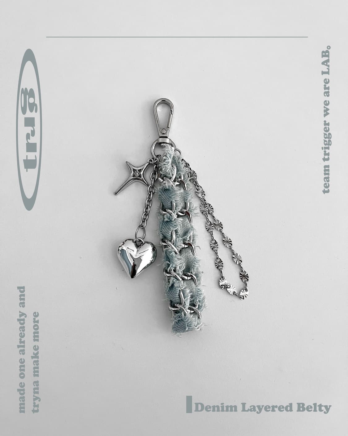 𝐃𝐞𝐧𝐢𝐦 𝐋𝐚𝐲𝐞𝐫𝐞𝐝 𝐁𝐞𝐥𝐭𝐲 키링 상품이미지1