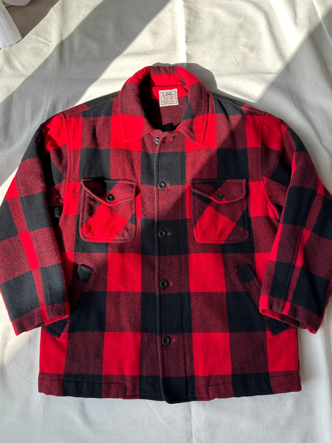 Lee 버팔로체크 90s 누빔 울자켓 100 상품이미지1