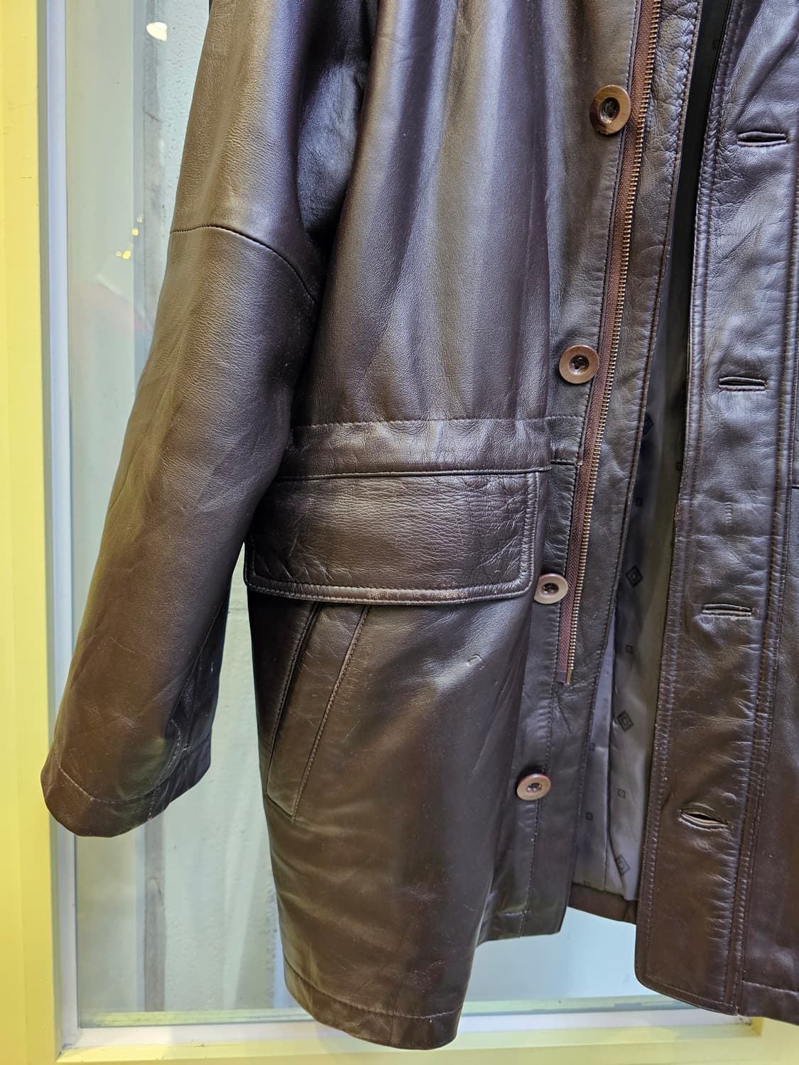 Italy 초코브라운 램스킨 자켓 상품이미지6