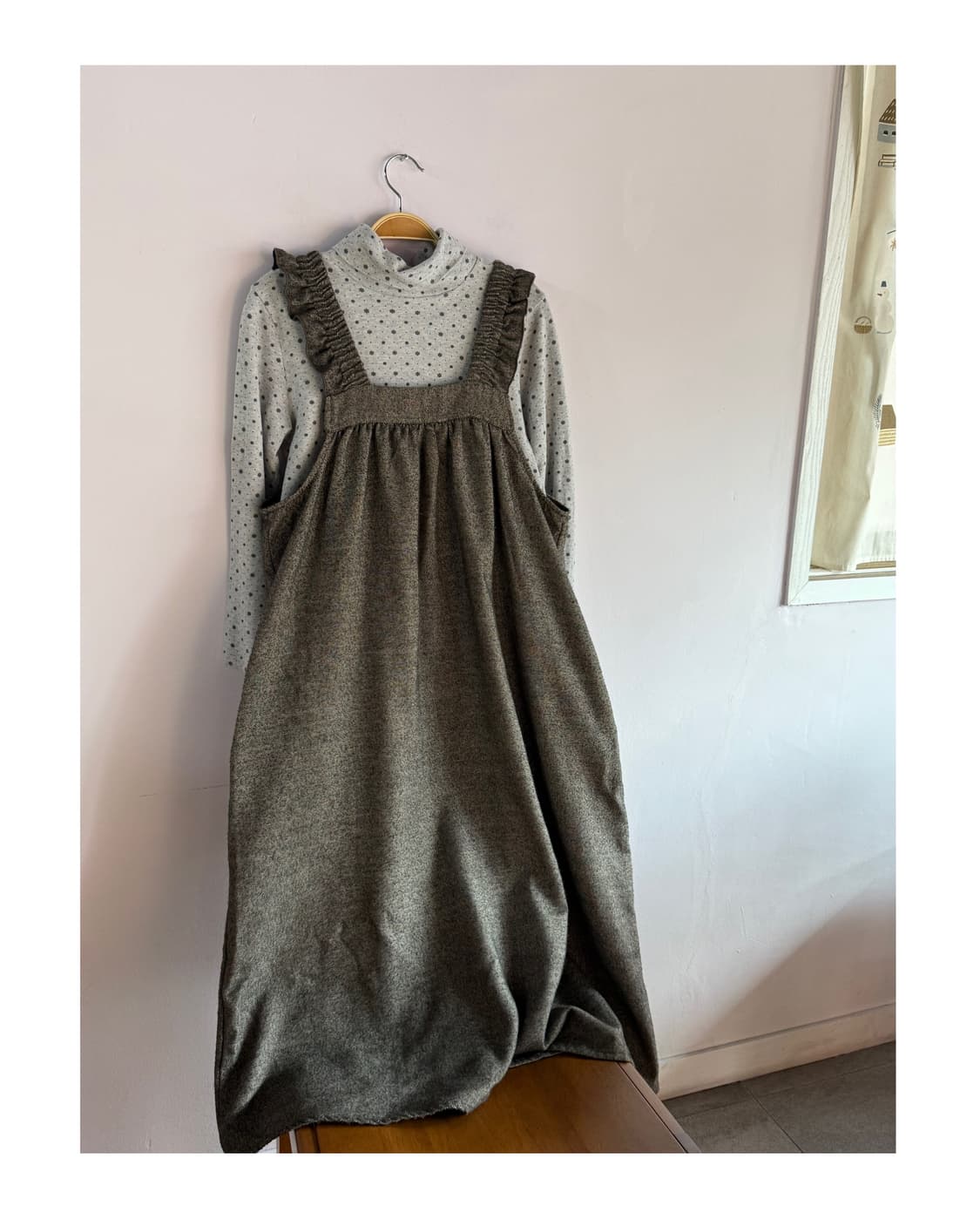 일본빈티지 귀여운 프릴 원피스 상품이미지5