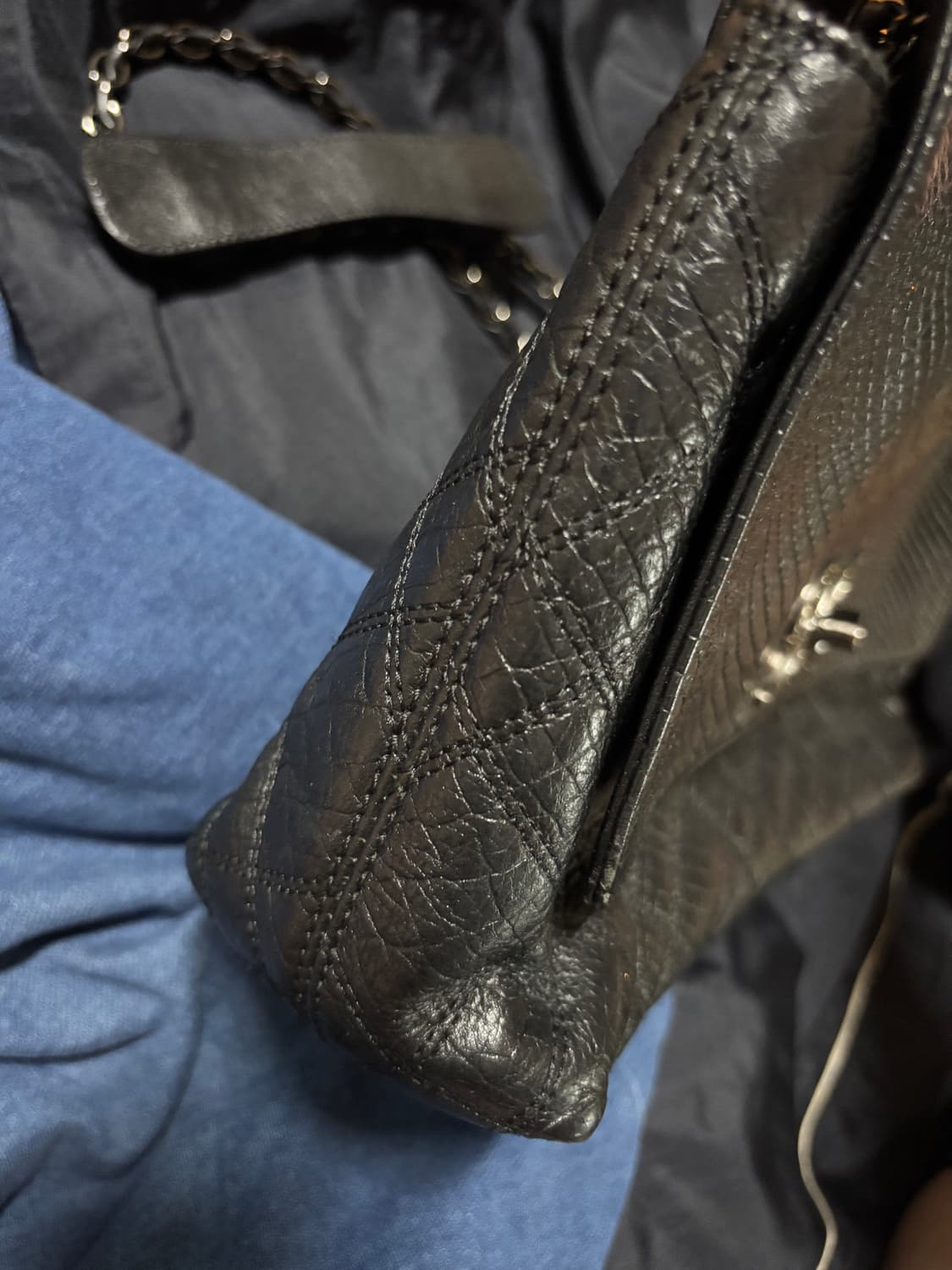 vintage daks leather black shoulder bag 상품이미지9