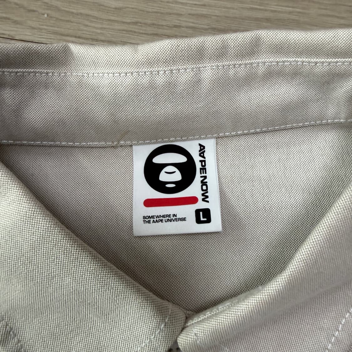 에이프 AAPE 베이지 셔츠 L 상품이미지5