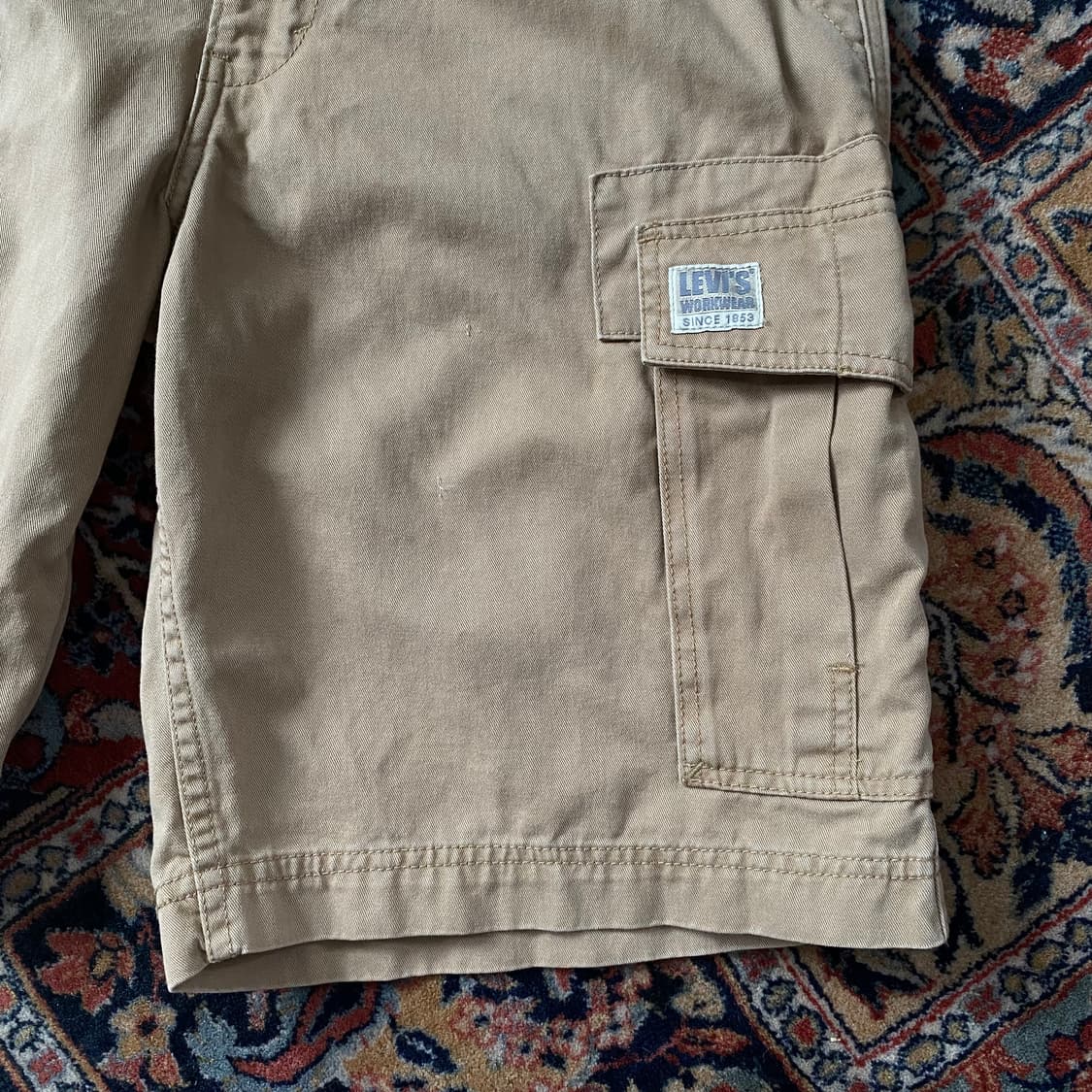🌊00s Levis Cargo shorts Beige 상품이미지5