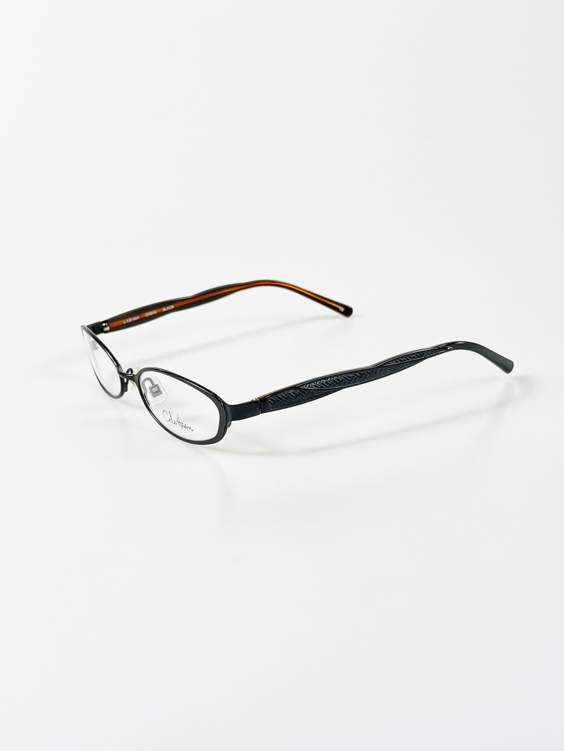 Cole Haan 블랙 슬림 오벌 프레임 빈티지 안경 상품이미지3