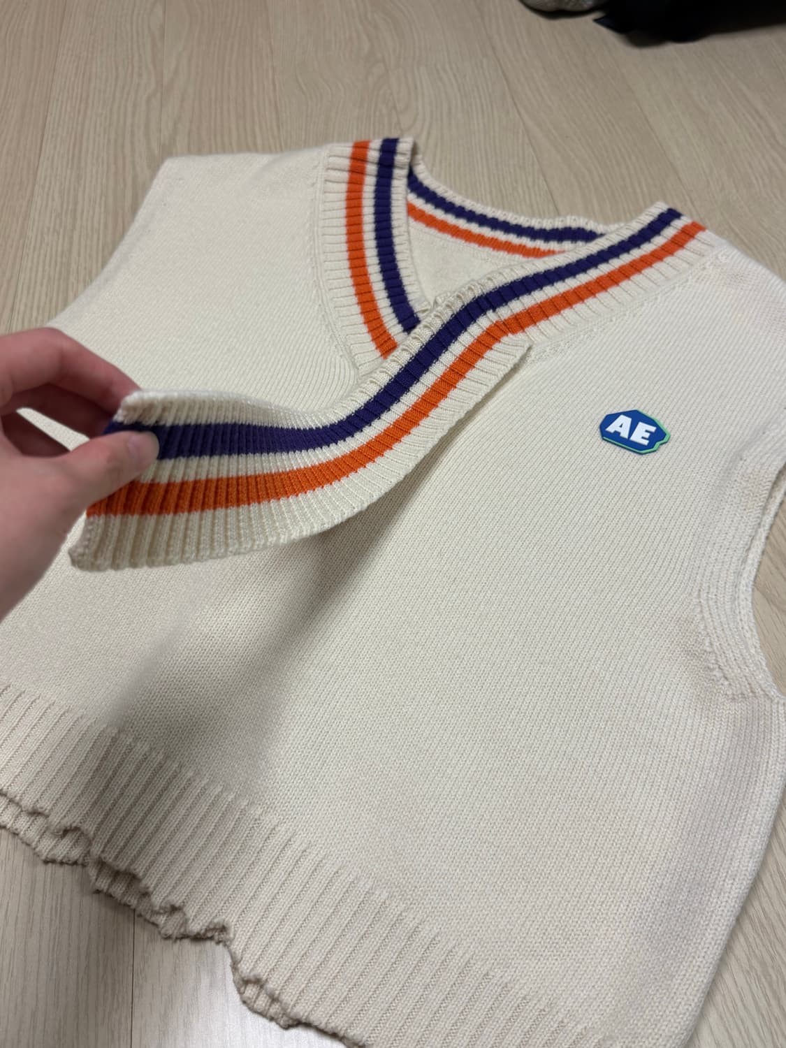 아더에러 아이보리 니트 조끼 상품이미지2