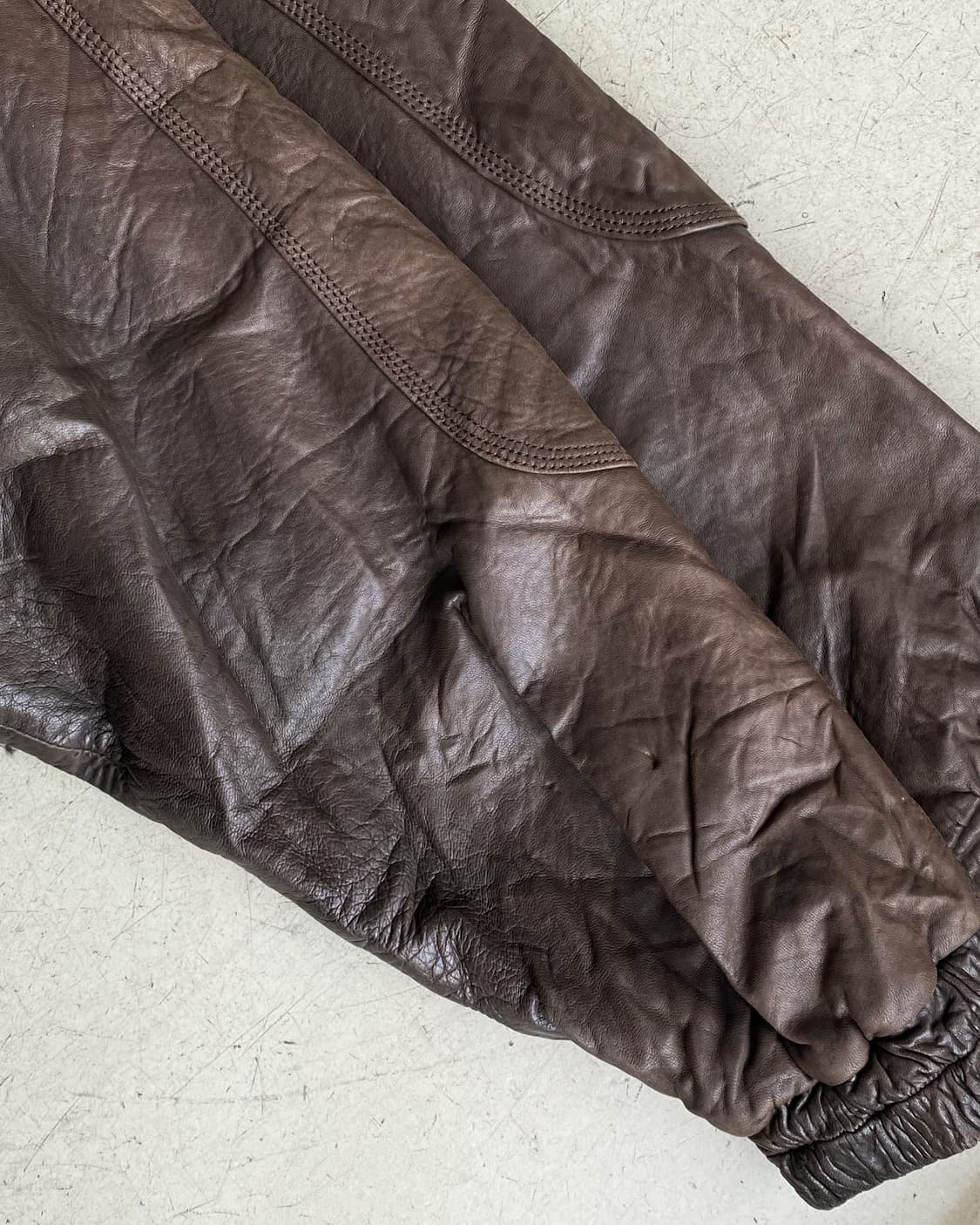 Deubo 램스킨 후드 봄버 레더 자켓 상품이미지9