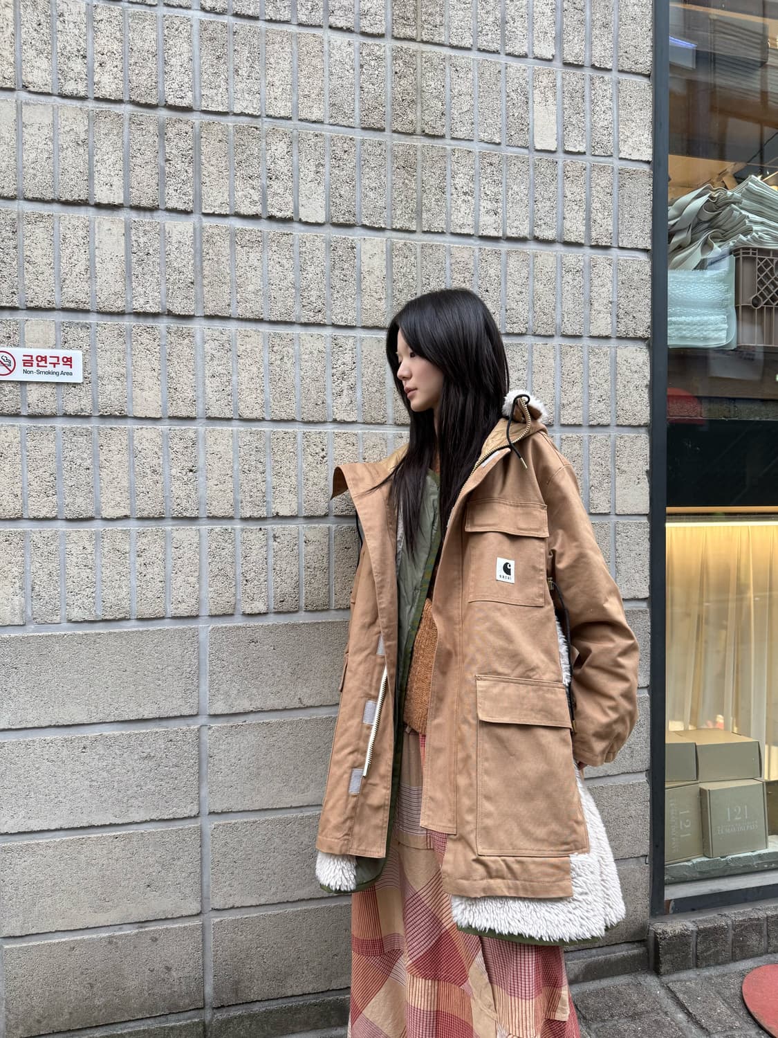 Carhartt wip X Sacai 캔버스 시베리안 파카 상품이미지6