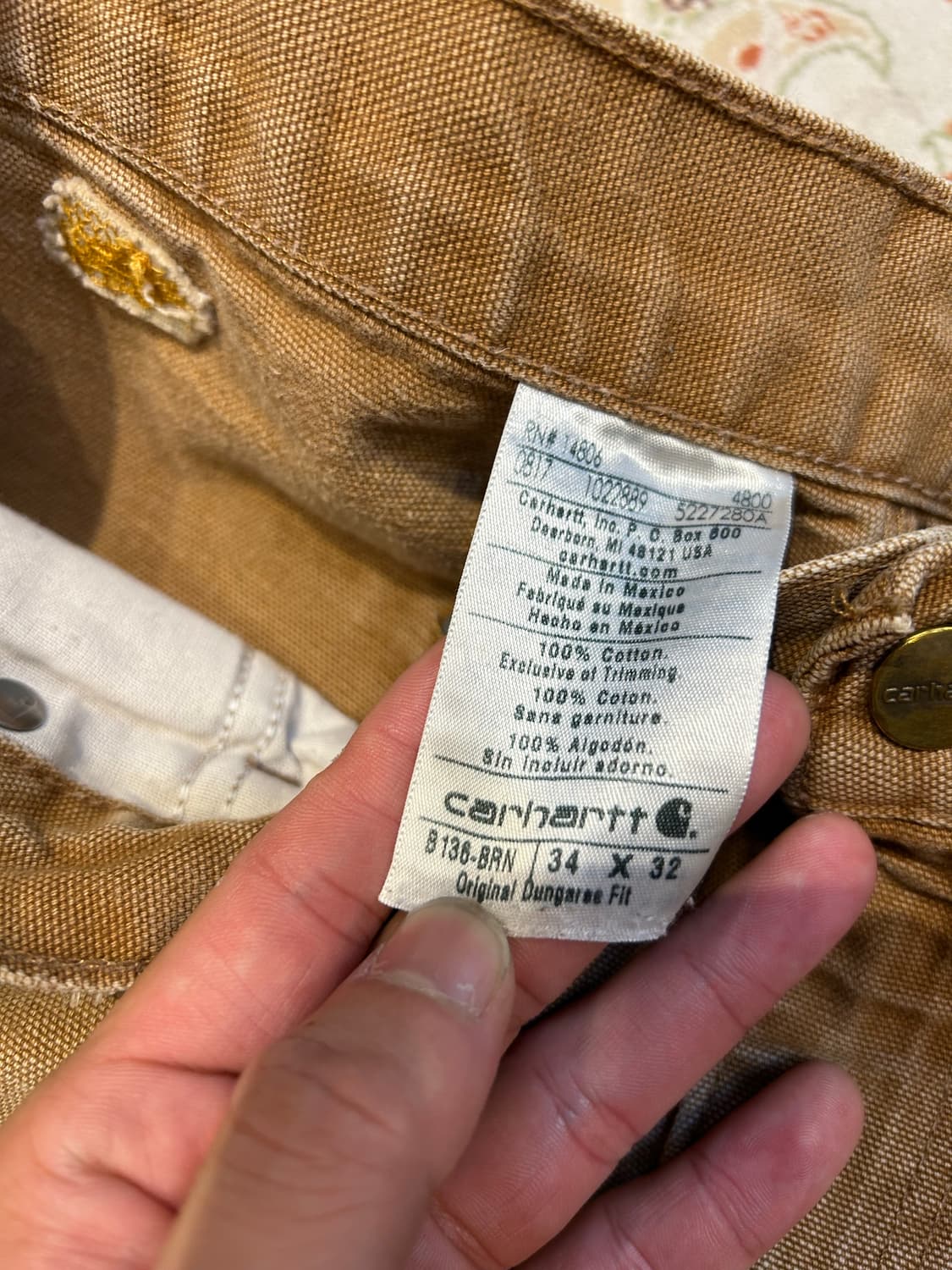 칼하트더블니 된장34in 상품이미지8