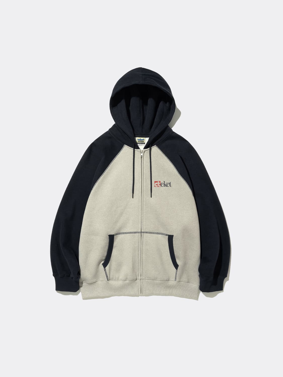 TEKET HOLLY ZIP-UP HOODIE-BEIGE 상품이미지1