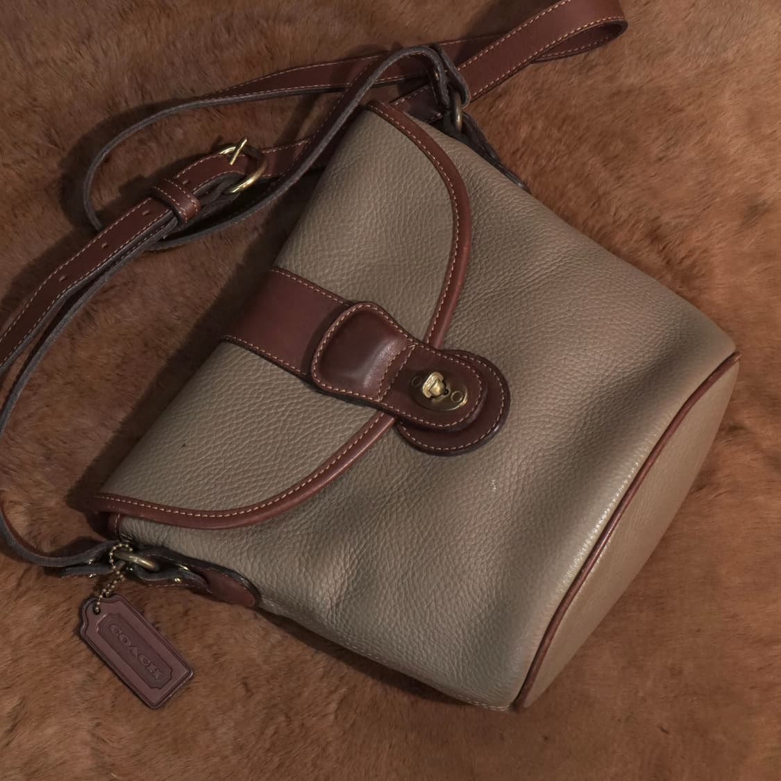 80s 올드 코치 셰리던 스튜어트 숄더백 상품이미지2