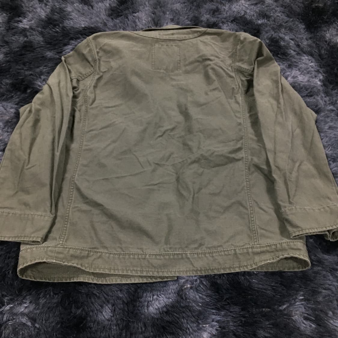 투티/0342 BLACK NUMBER 카키 면 자켓 디테일 유니크 셔츠 상품이미지3