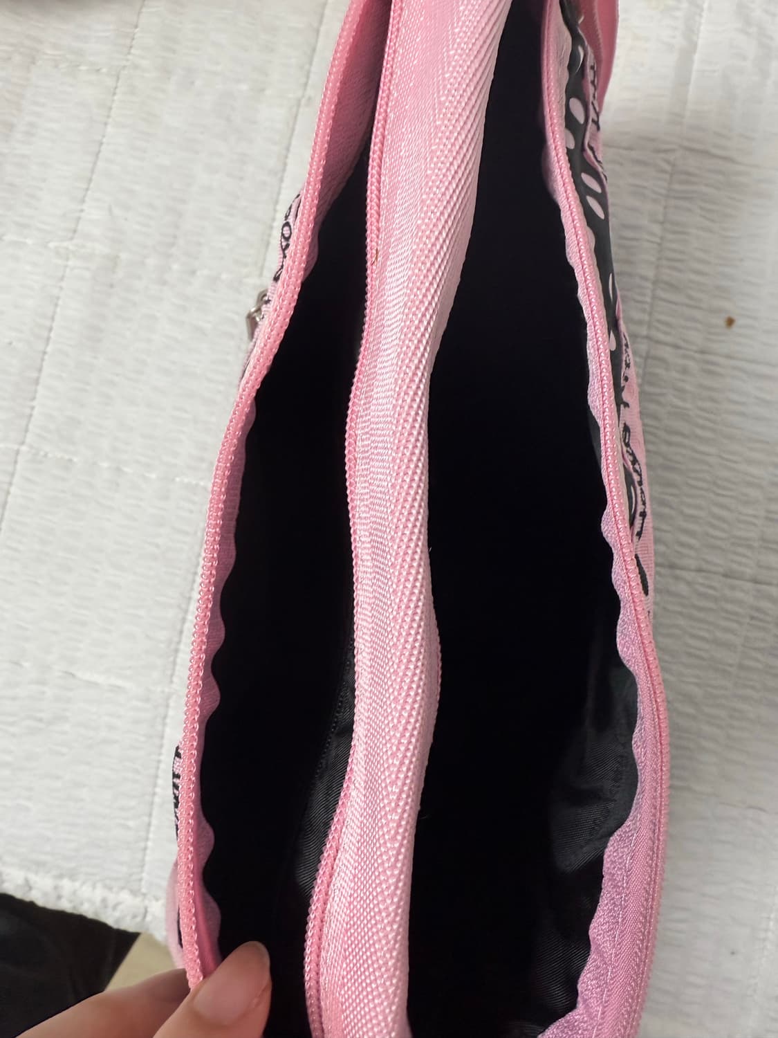 헬로키티 핑크도트 나일론 크로스백 상품이미지4