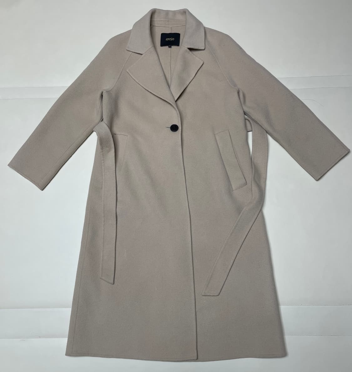 마쥬 베이지 캐시미어혼방 롱코트 상품이미지2