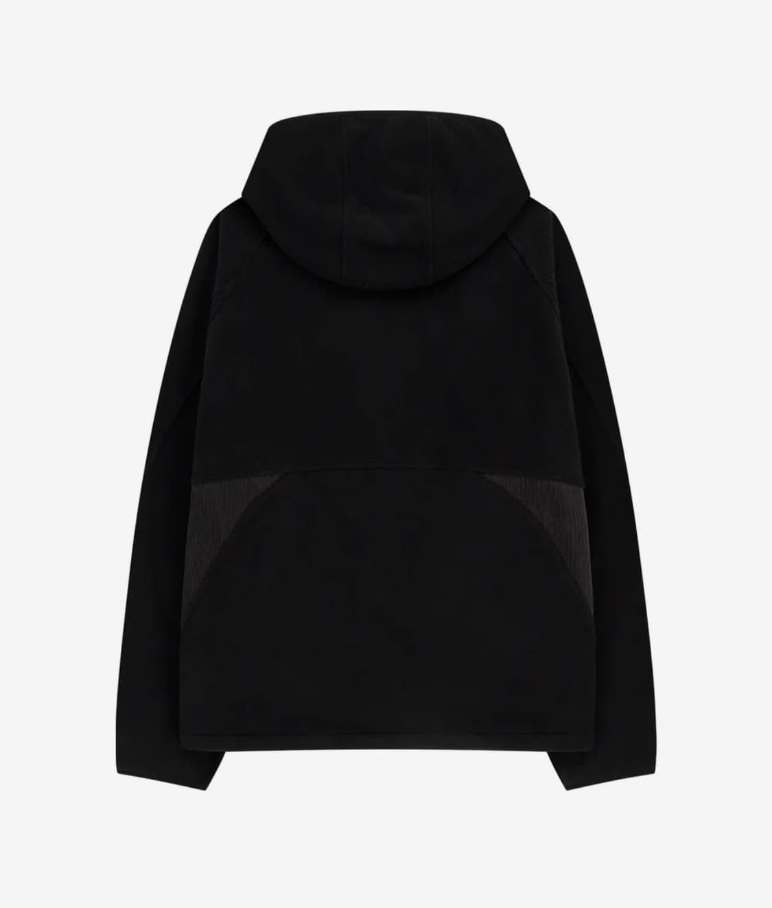 슬로우애시드 코듀로이 믹스드 플리스 후드 집업 블랙 M 상품이미지2