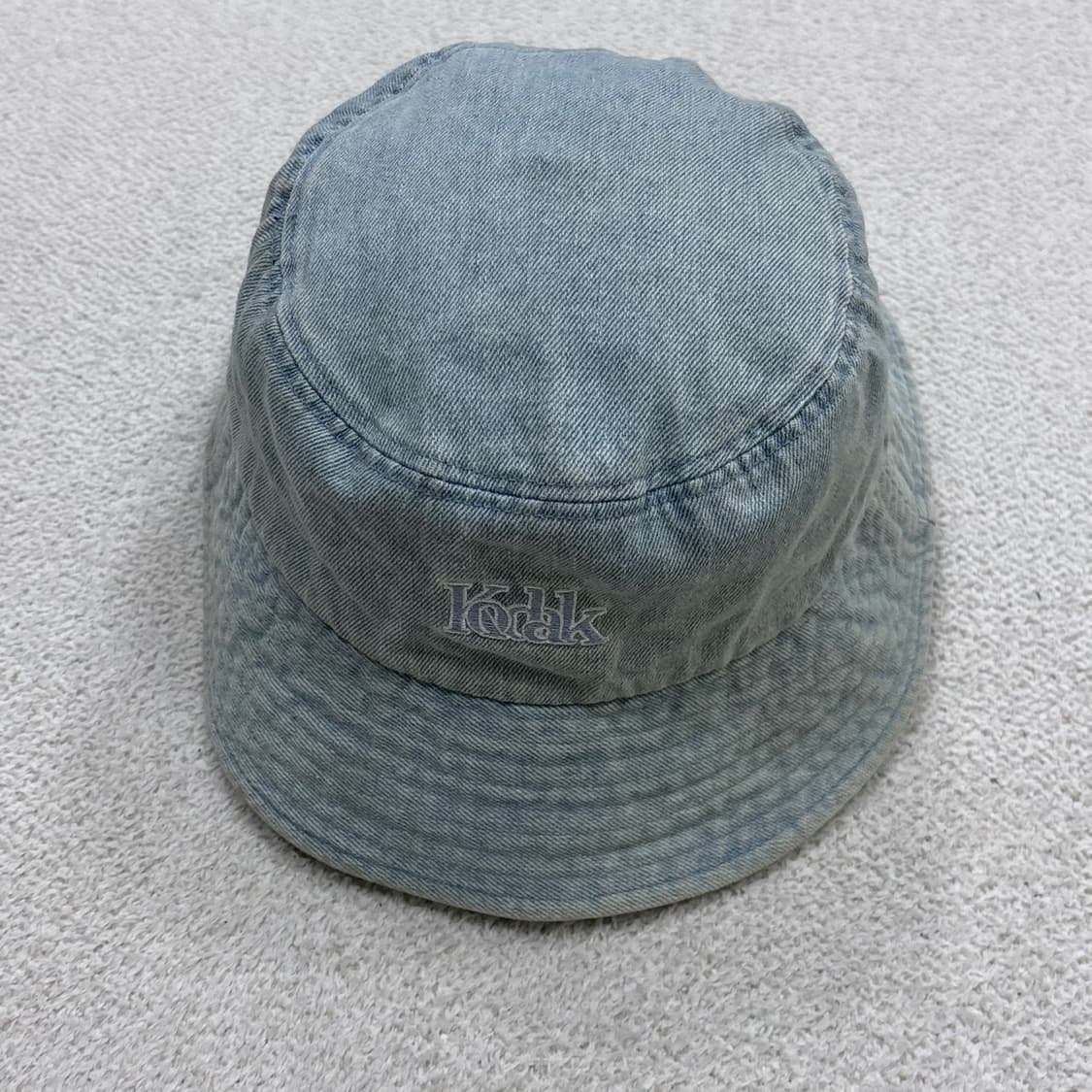 F 코닥 컬러플리스 자수 버킷햇 데님 0331E 상품이미지3