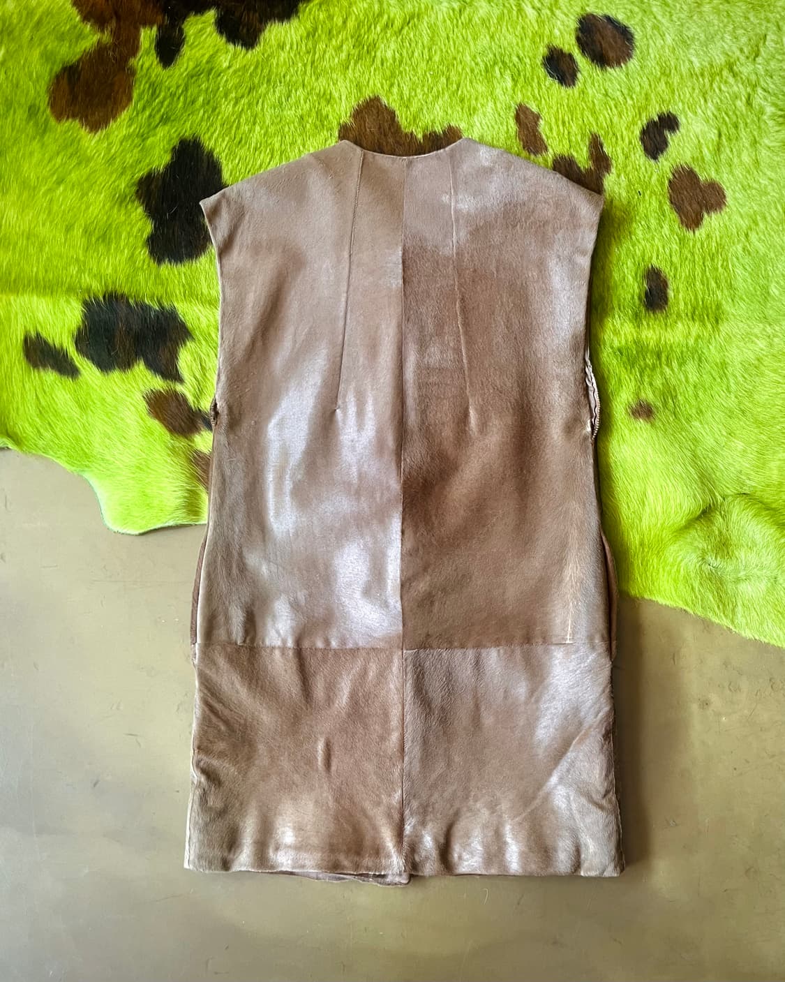 MARNI Archive Pony Hair Leather Fur Vest 상품이미지10