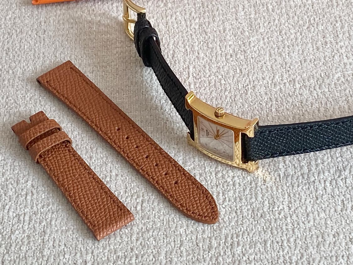 에르메스 H아워 1.201 금장 여성용 쿼츠 PM 스몰 사이즈 상품이미지7