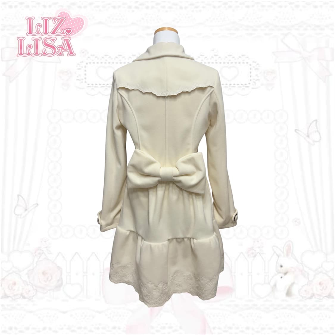 리즈리사 빅리본 퍼 코트 히메갸루 라떼갸루 상품이미지4