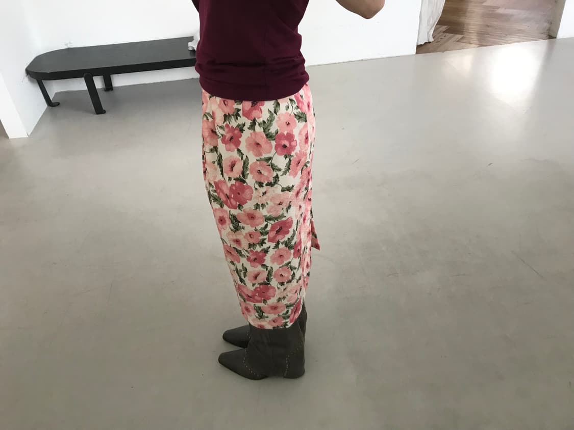 vintage flower pattern skirt 상품이미지2