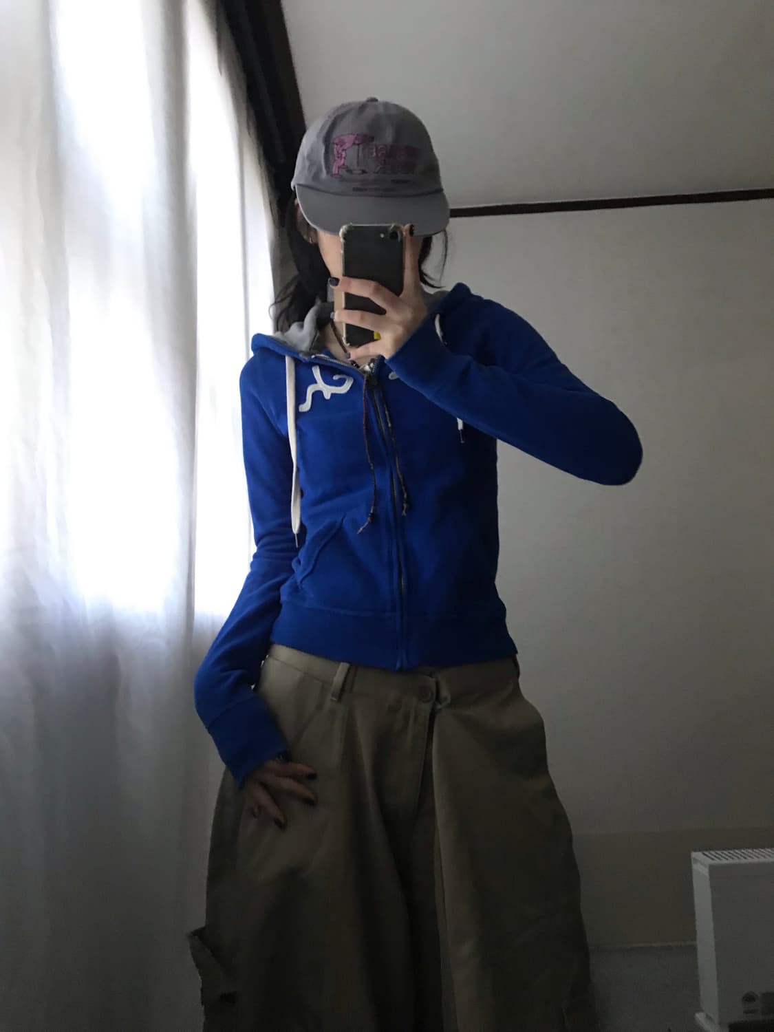 아베크롬비 블루 딱붙핏 후드집업 상품이미지7