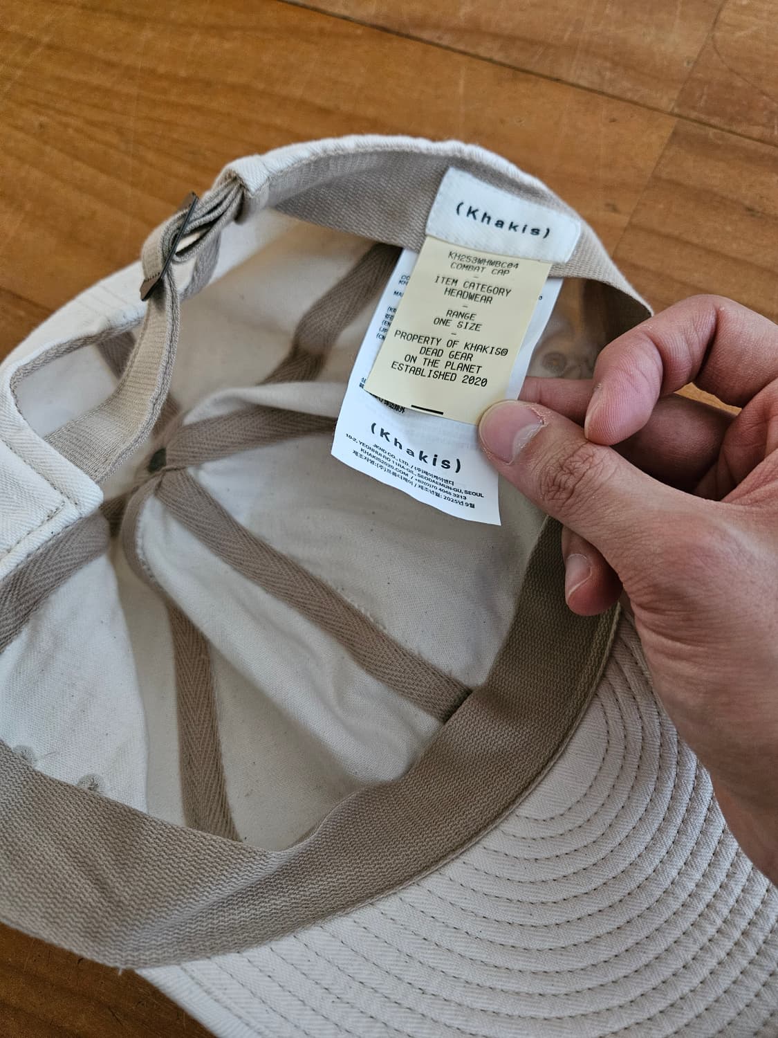 카키스 combat cap ecru 상품이미지3