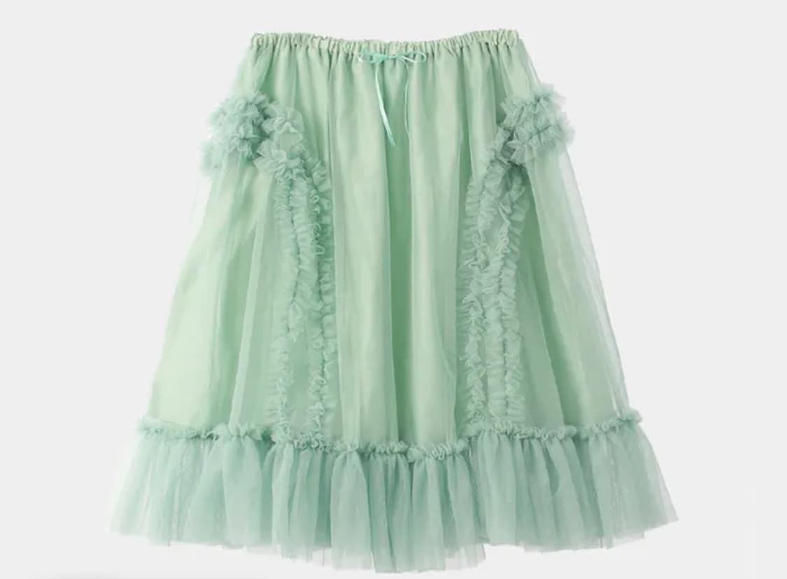 구함) 생긴스튜디오 RUFFLE SHA SKIRT - MINT  상품이미지1