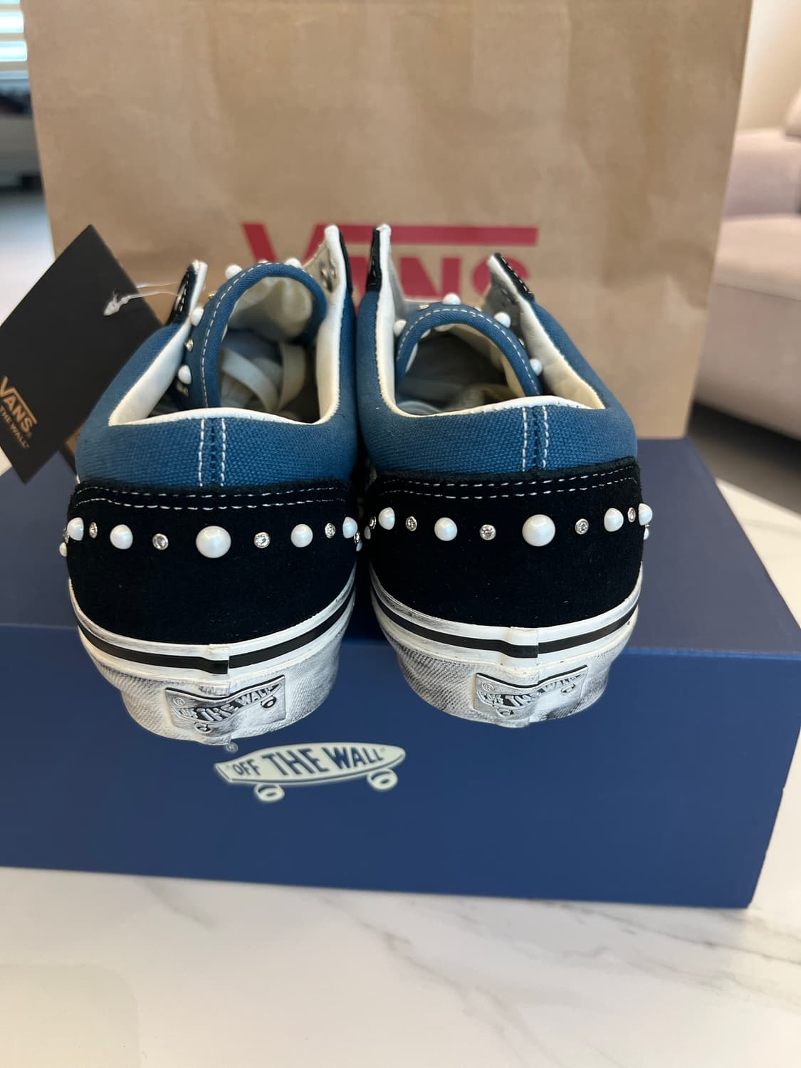 반스 LX 올드스쿨 36 펄라이즈드 네이비 블랙 290 상품이미지4