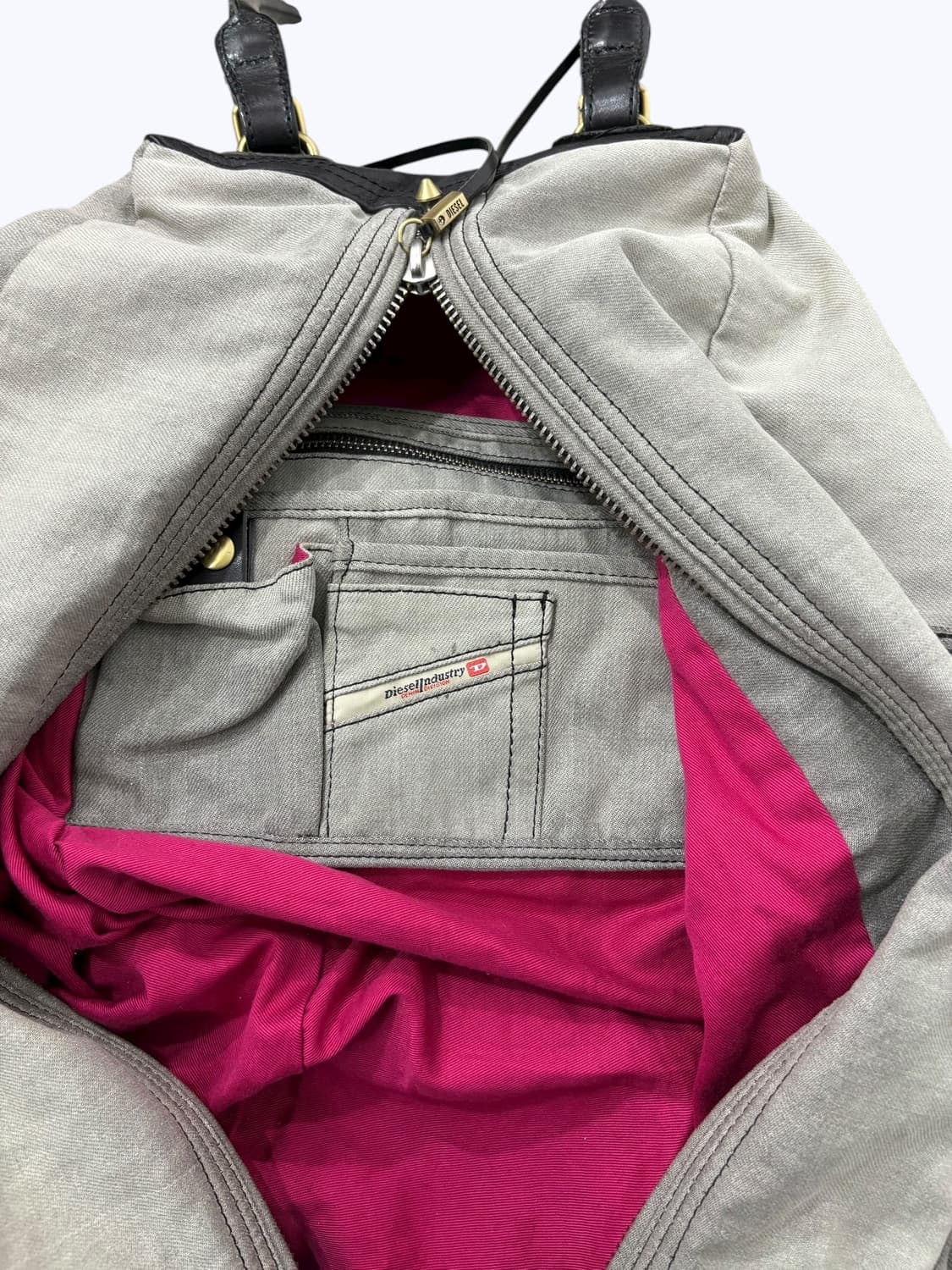 DIESEL INDUSTRY canvas & leather bag  상품이미지9