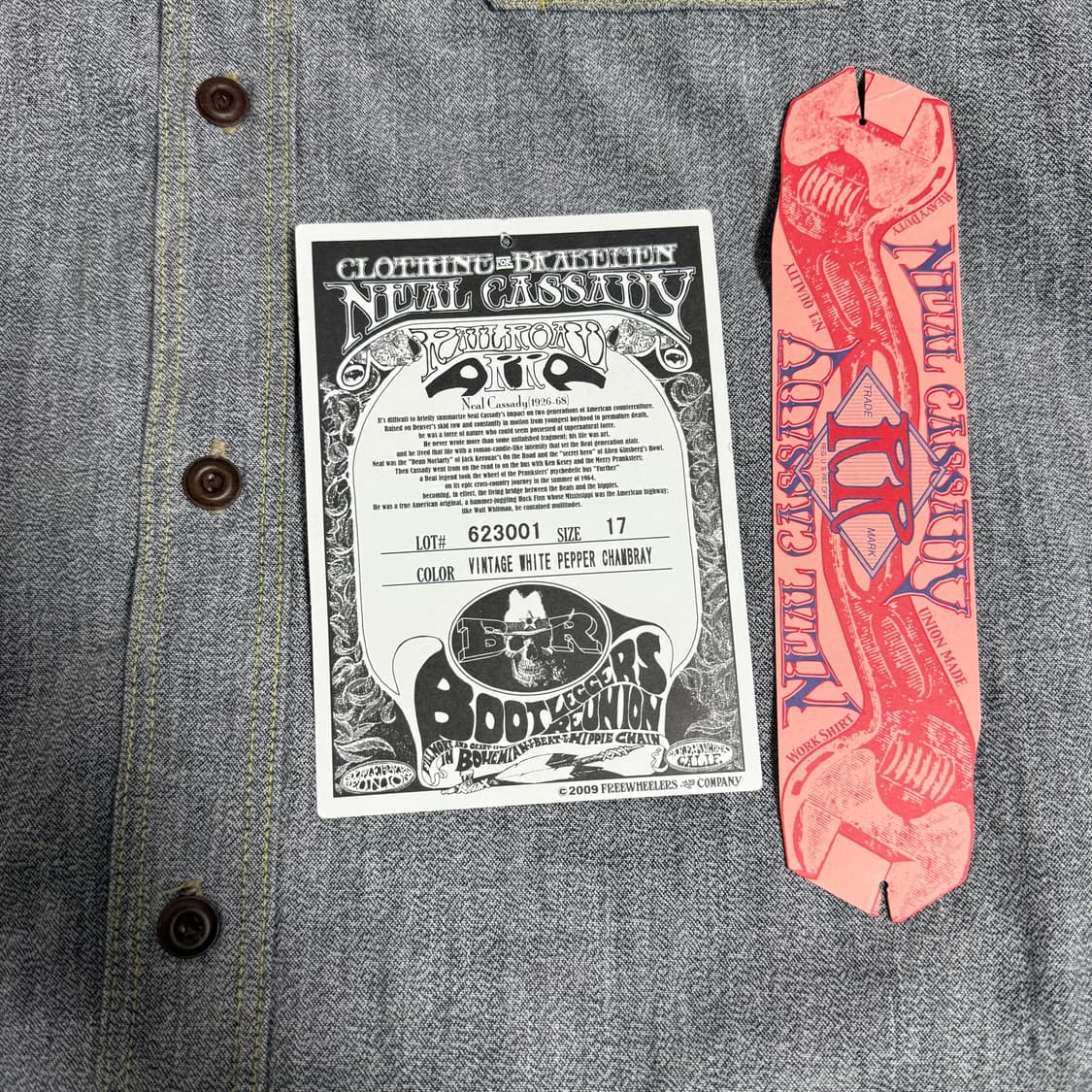 [17]프리휠러스 화이트페퍼 샴브레이 닐 워크셔츠 상품이미지10