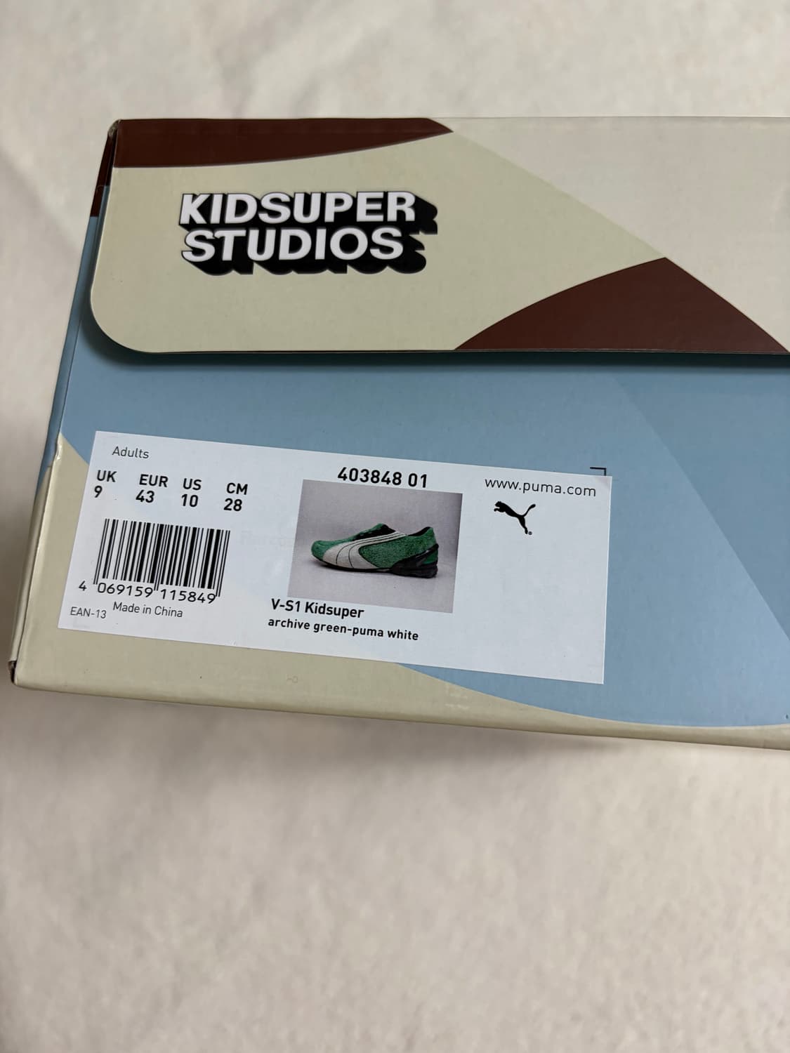 [280]푸마x키드슈퍼 V-S1 아카이브 (그린/화이트) 새상품 상품이미지3