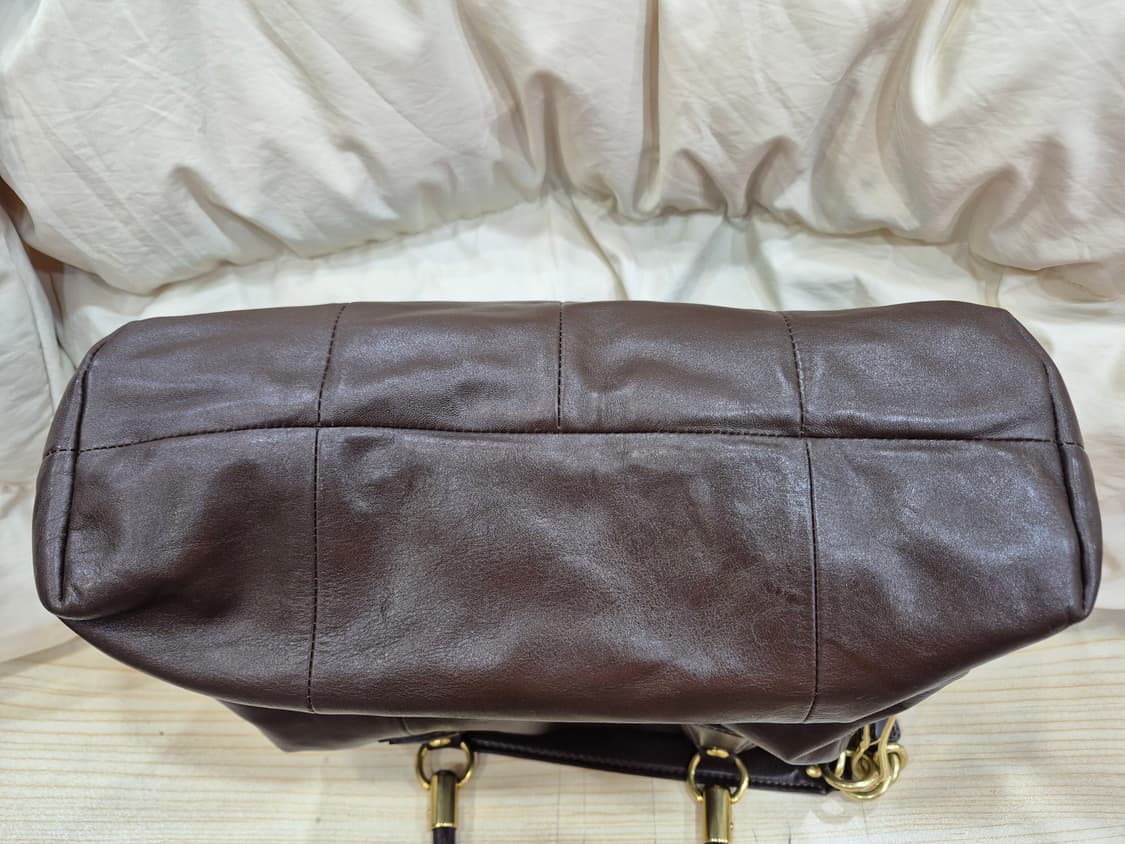 코치 브라운 가죽 토트백 15339 상품이미지8