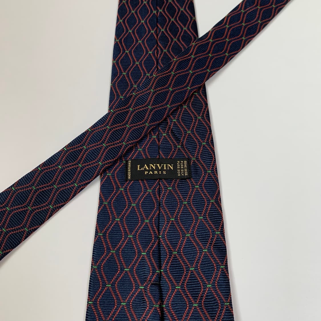 랑방(LANVIN) 클래식 정장 명품넥타이 최상급 A+등급 9.3cm 상품이미지5