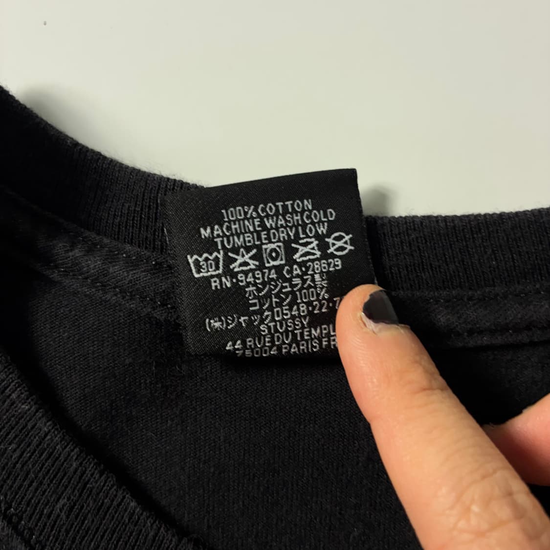 Stussy  스투시 월드투어 블랙 반팔티셔츠  상품이미지7