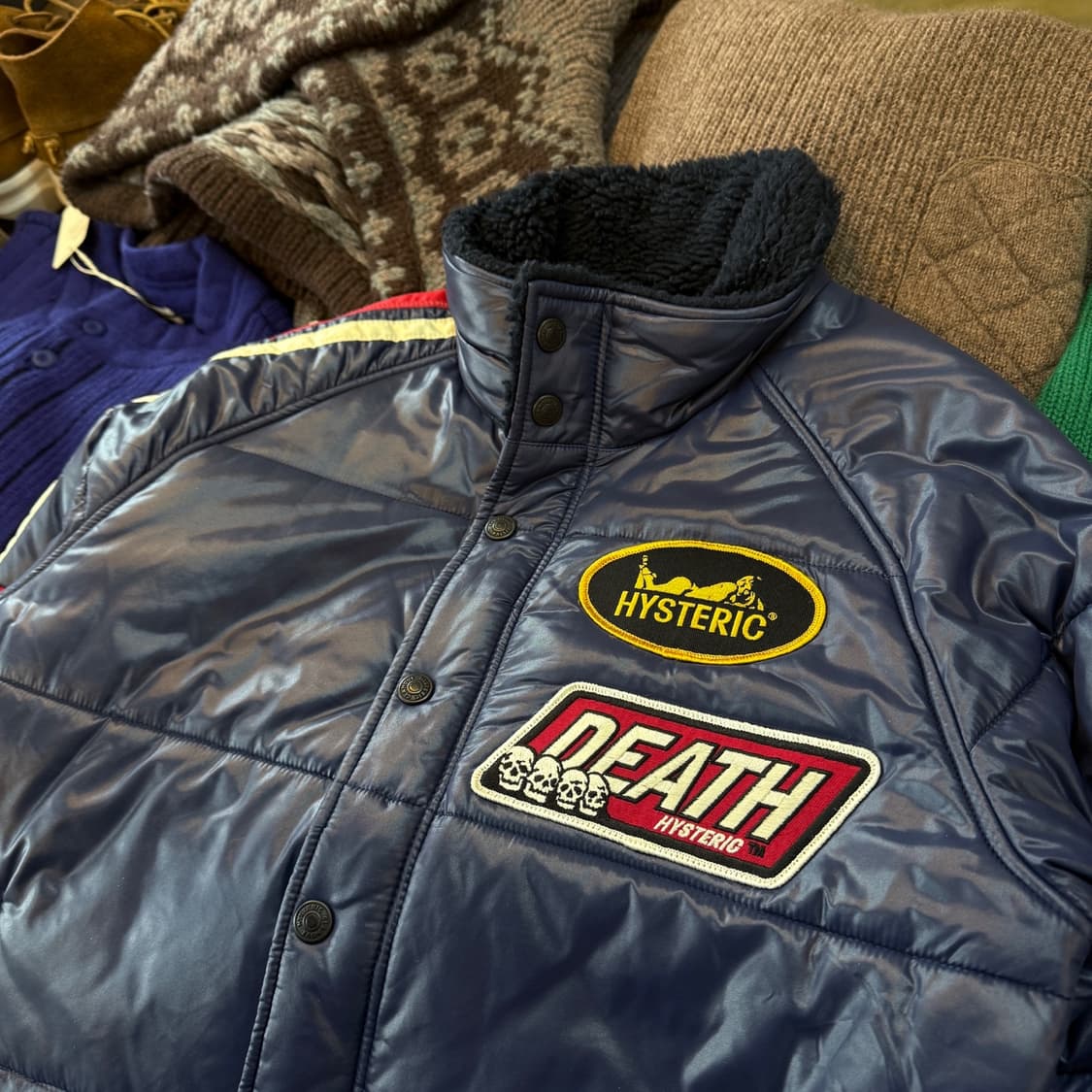 히스테릭 글래머 일본 생산  레이싱 프리마로프트 패딩 자켓 S 상품이미지2