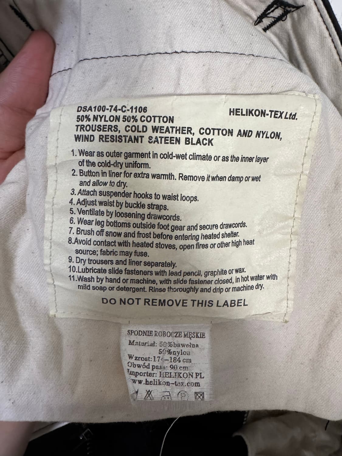 헬리콘텍스 미군 m65 팬츠 32-35인치 상품이미지3