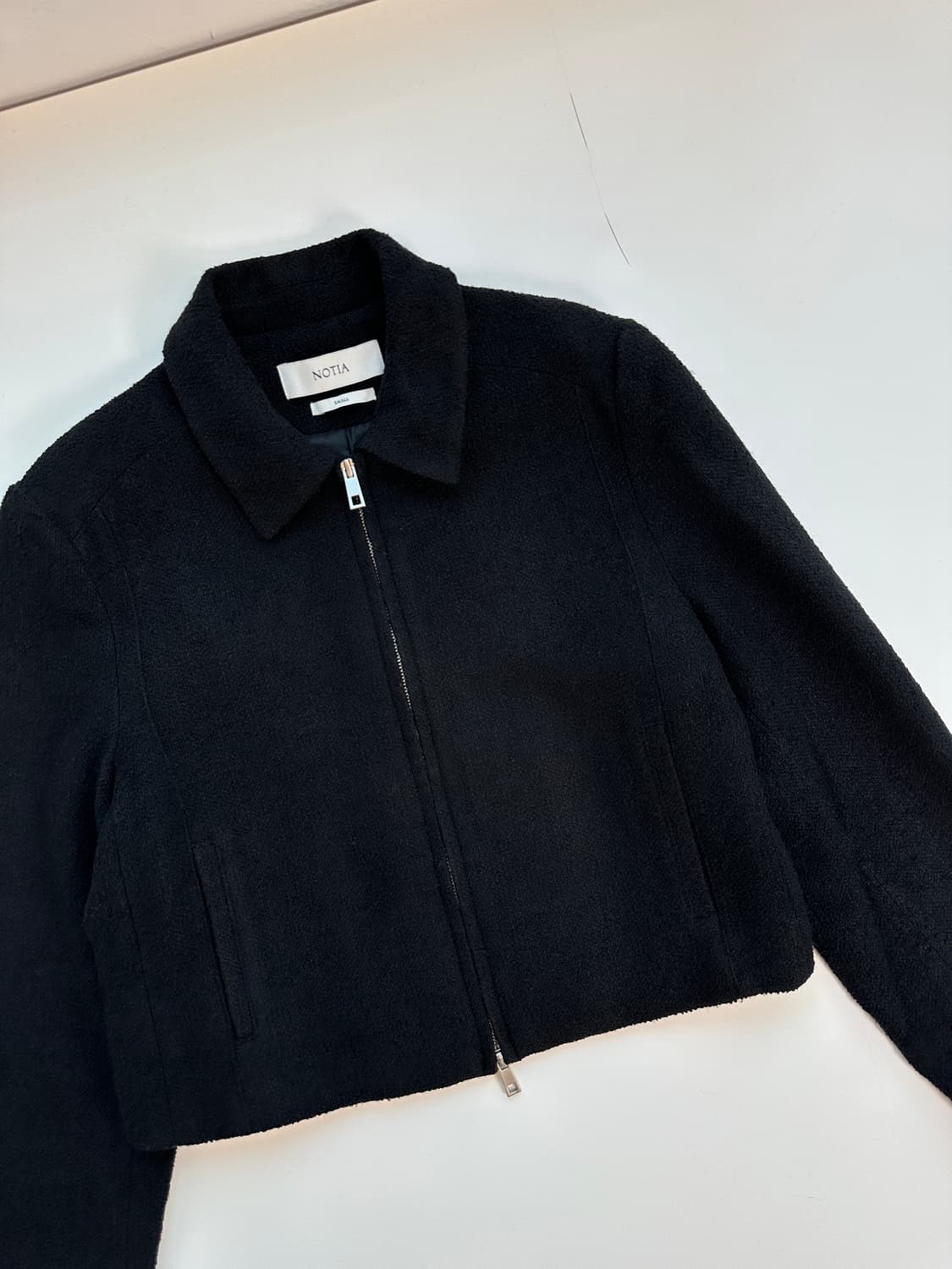 노티아 울 트위드 2way 자켓 s  상품이미지5