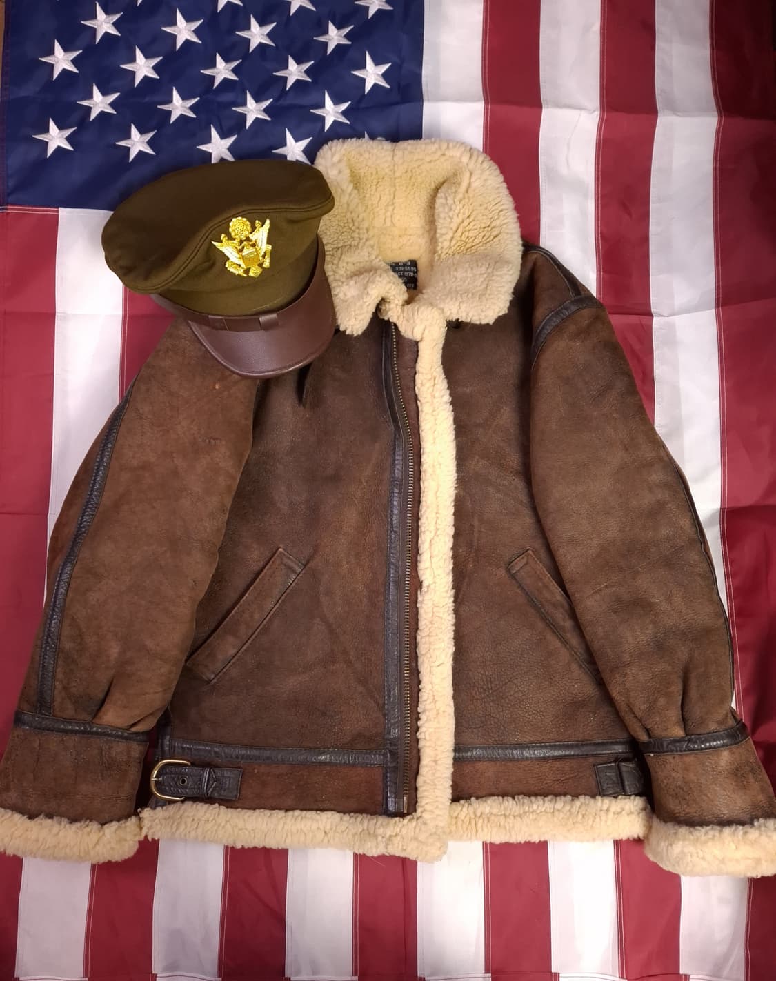 90's 미공군 B-3 TYPE 리얼레더 항공폭격기 무스탕 상품이미지2