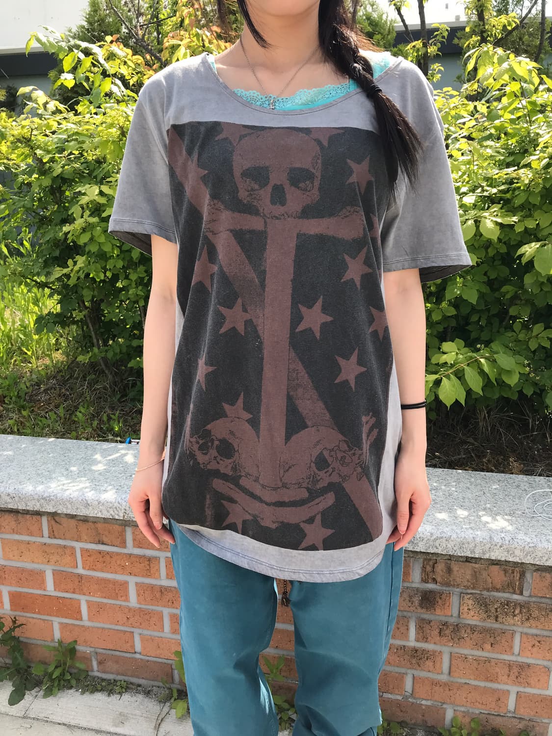H&M Divided Skull Graphic Tee 상품이미지2
