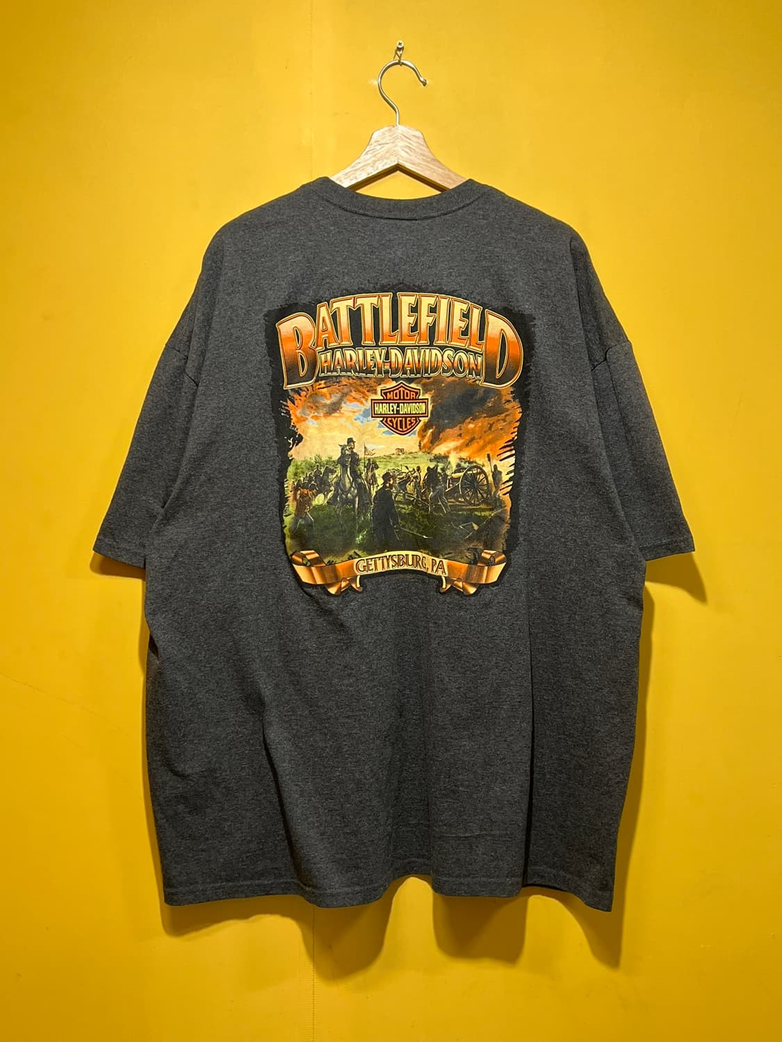 [3XL] 할리데이비슨 클래식 로고 반팔 티셔츠 차콜 그레이 빅사이즈 상품이미지7