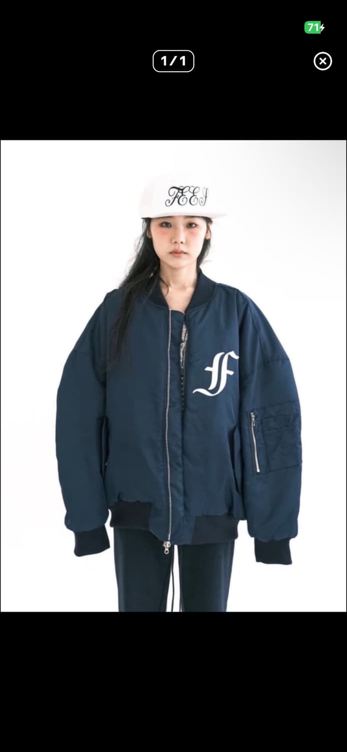 샵페어리 봄버 네이비 상품이미지1