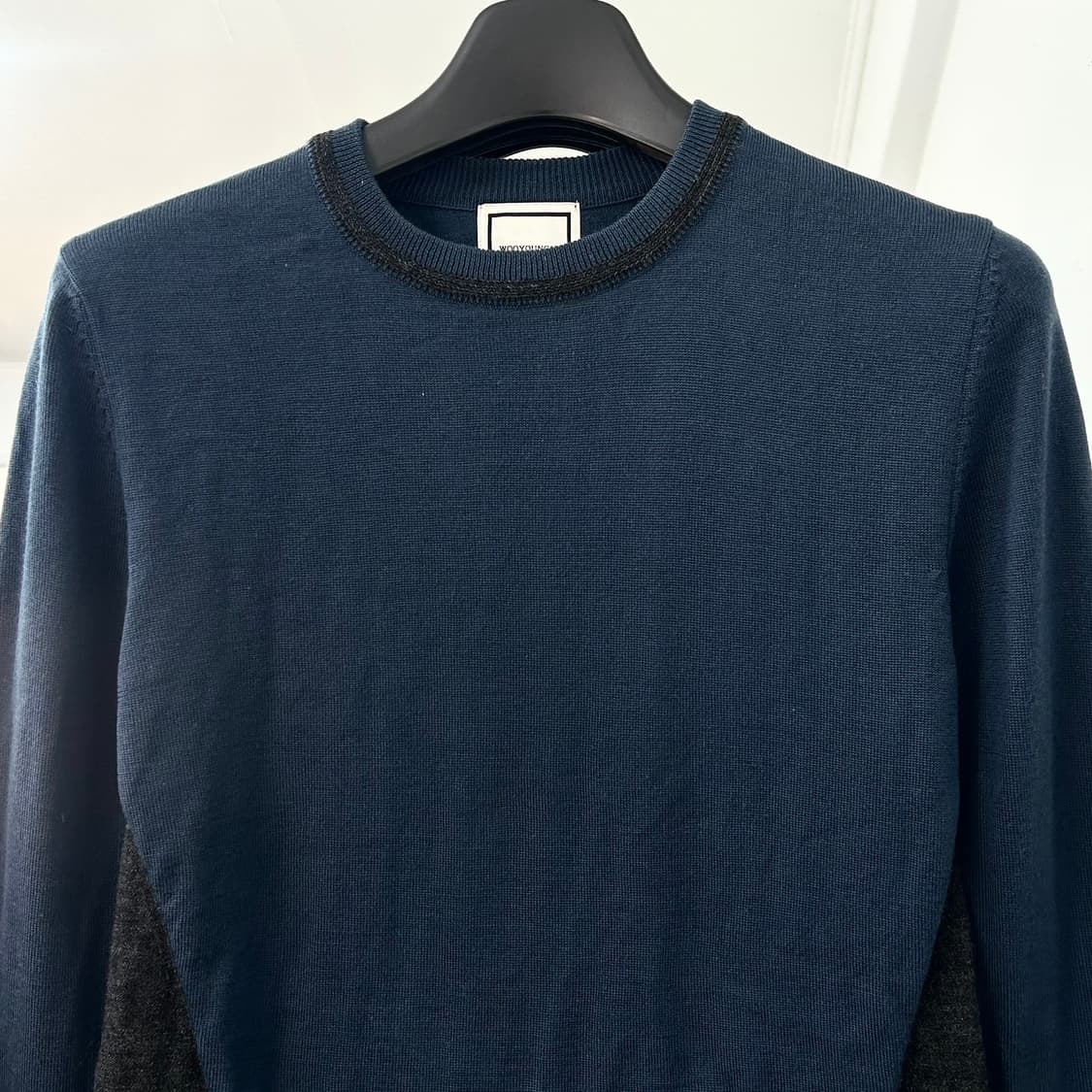 우영미 투톤 니트 상품이미지6