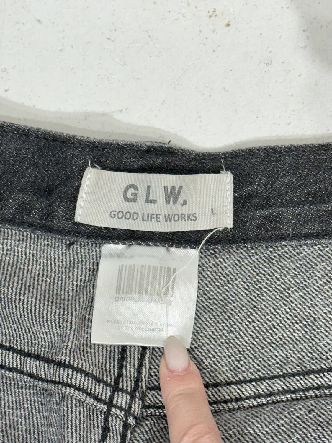 빈티지 흑청 와이드 데님 팬츠 청바지 L 상품이미지7