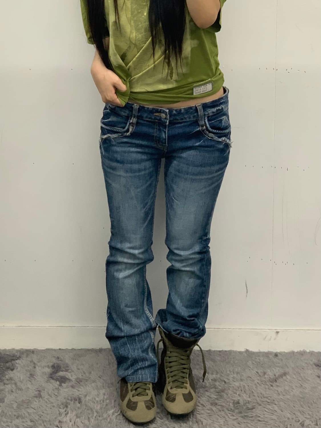 Grasshopper 로우라이즈 데님 상품이미지1