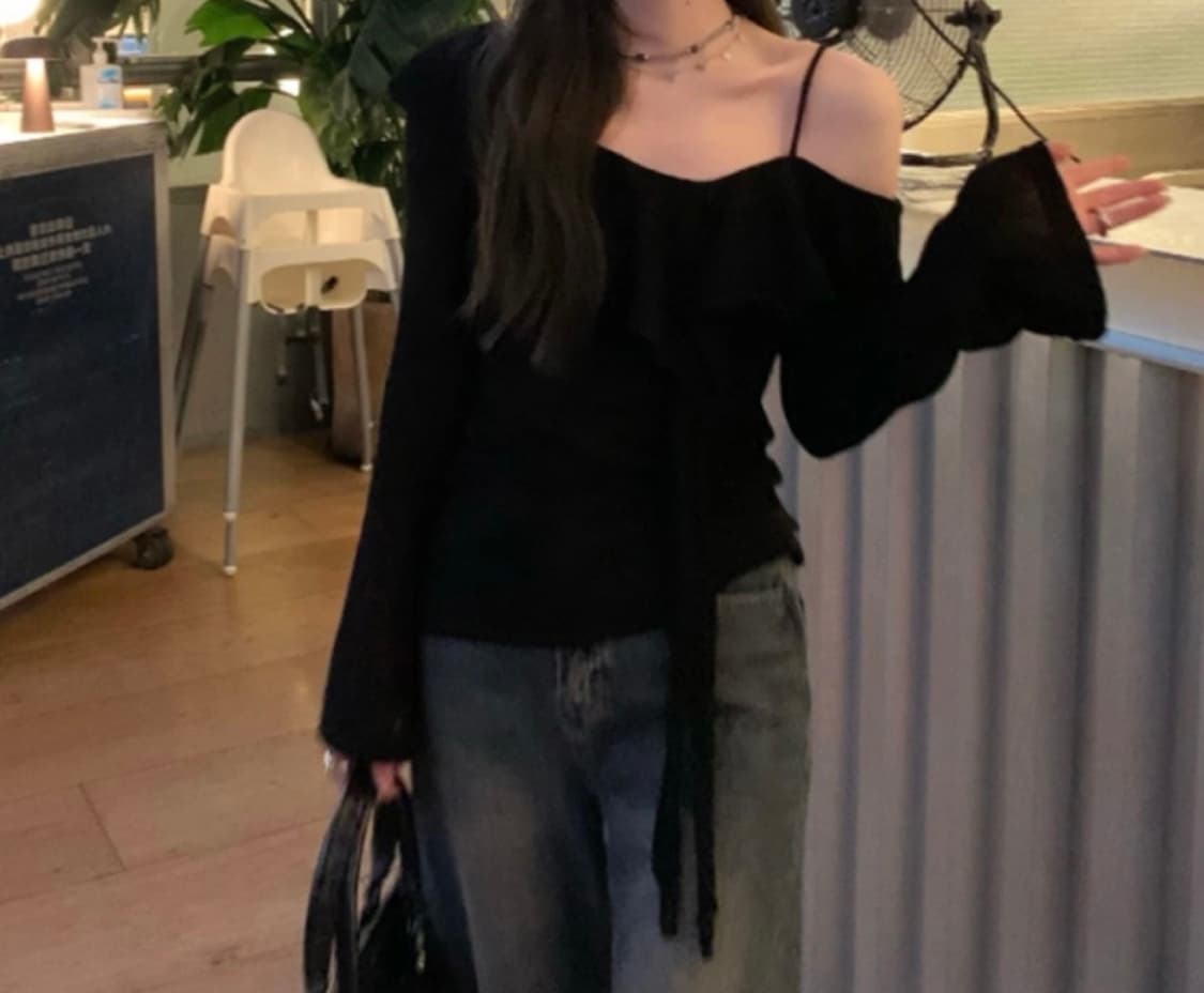 프릴 오프숄더 상품이미지3