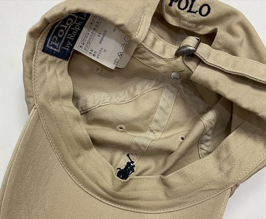폴로 랄프로렌 스몰포니 베이지 볼캡 상품이미지3