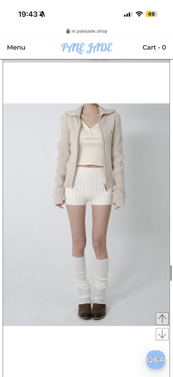 페일제이드 터틀넥 울 니트 집업 상품이미지6